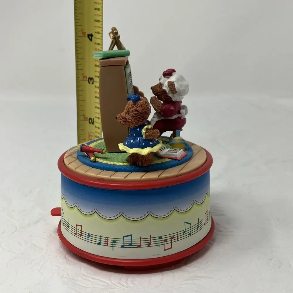 ENESCO Action Musical Music Box Piano Bear 
